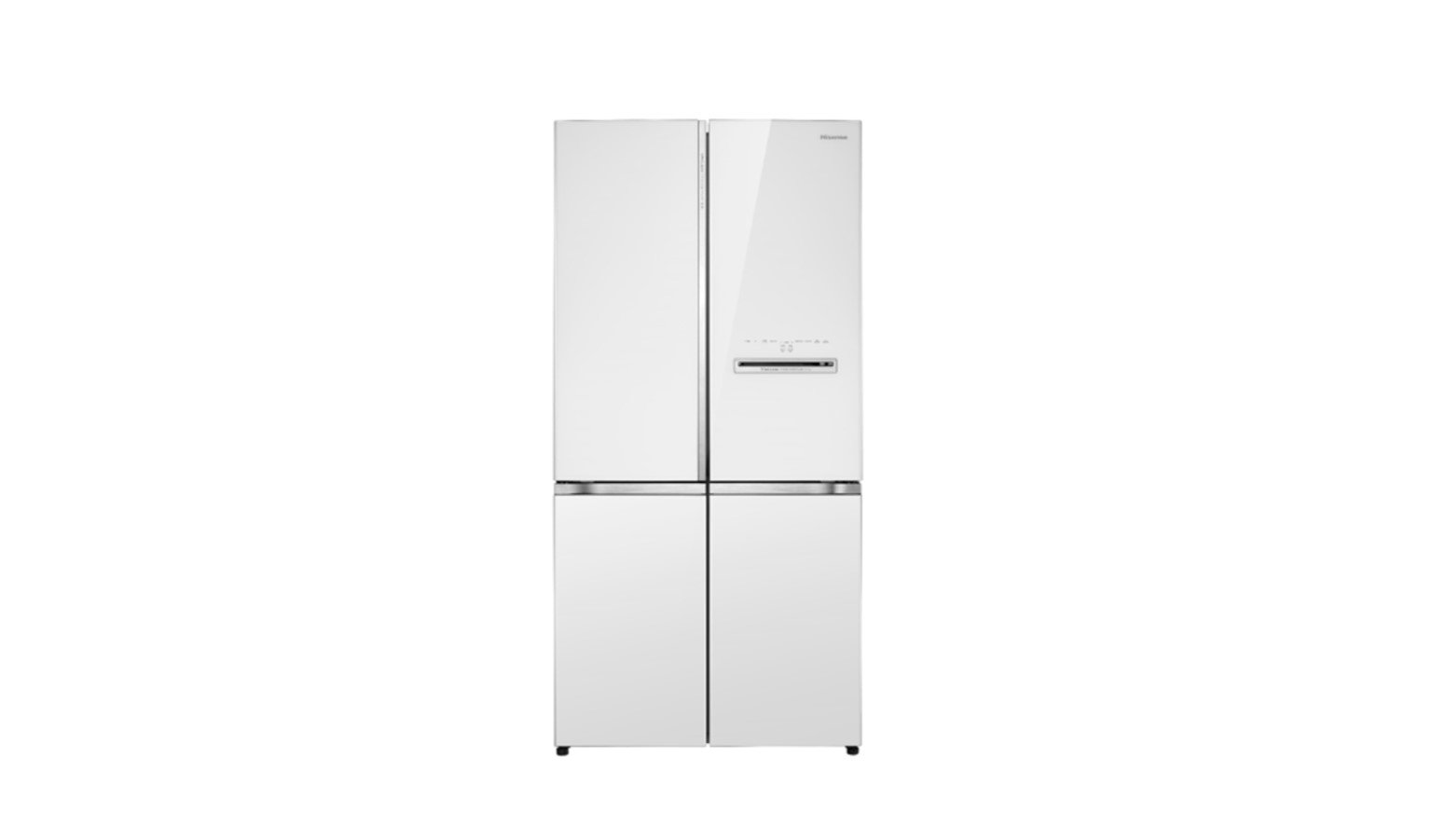 Hisense 610L 4 Door Inverter Refrigerator - White Glass (RQ660N4AWUC1)