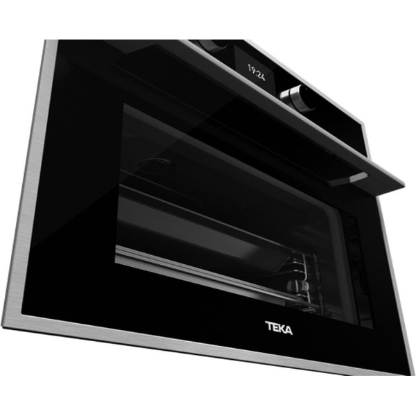 Teka Full Steam Compact Oven - Black Glass with Frame (HLC 847 S BK-SS) - Image 2