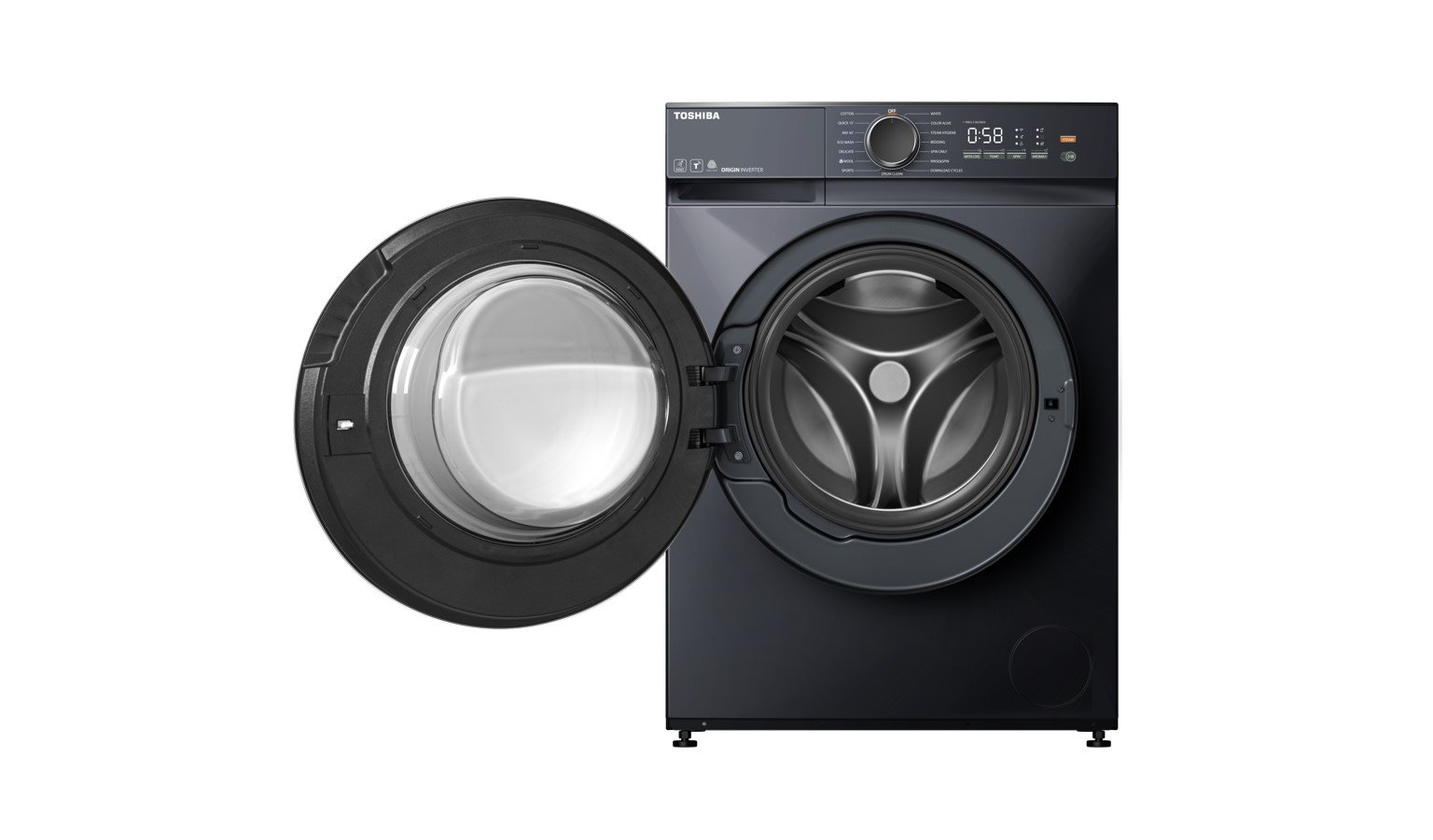 Toshiba 10.5KG Front Load Washing Machine - Morandi Gray (TW-T21BU115UWM) - Image 4